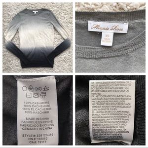 XS MINNIE ROSE OMBRÉ CASHMERE TOP